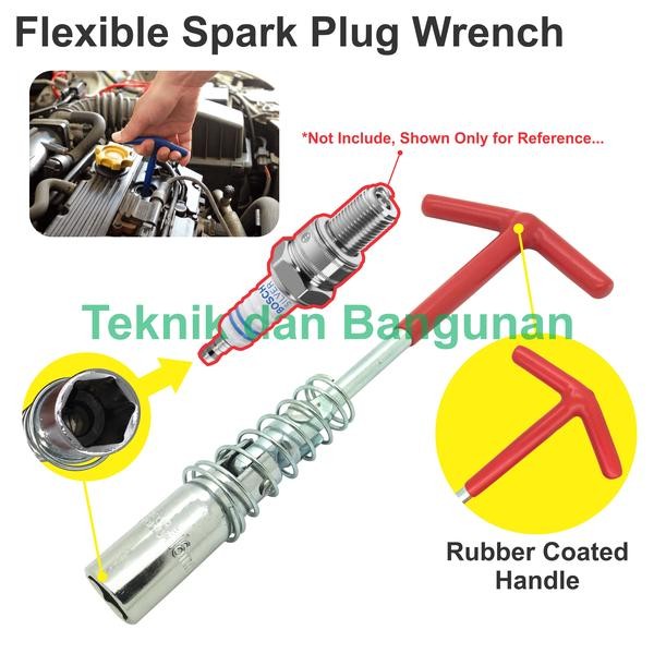 Jual Kunci Putar Tangan Putar Busi Flexible Spark Plug Wrench Ukuran 16 ...