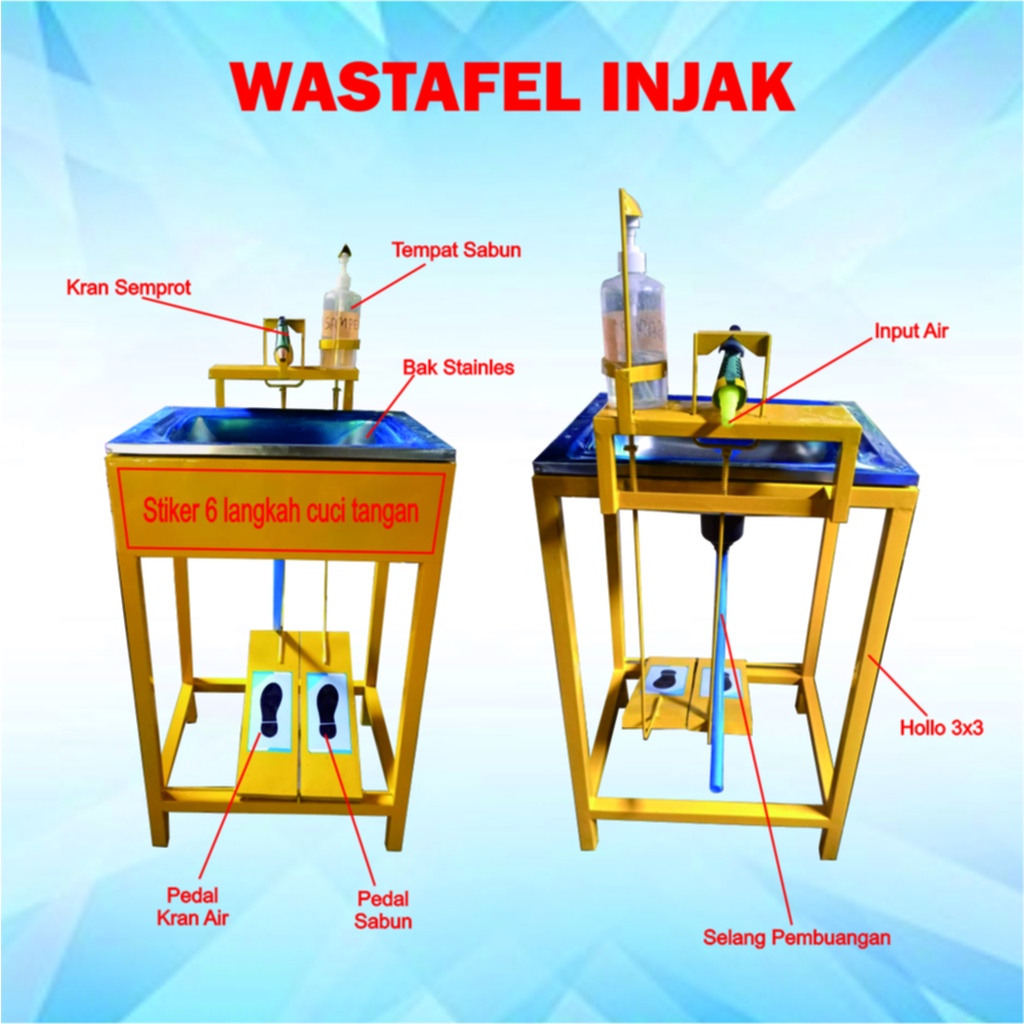 Jual Wastafel Cuci Tangan Model Injak Pedal | Shopee Indonesia