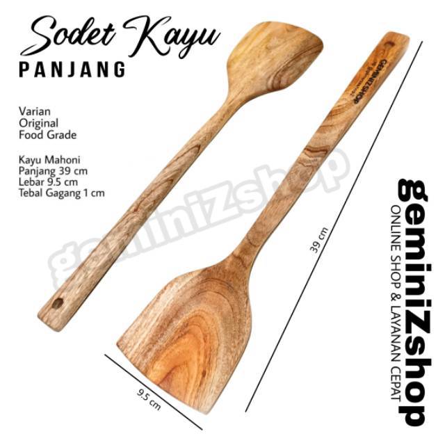 Jual Sodet Spatula Kayu Panjang Shopee Indonesia
