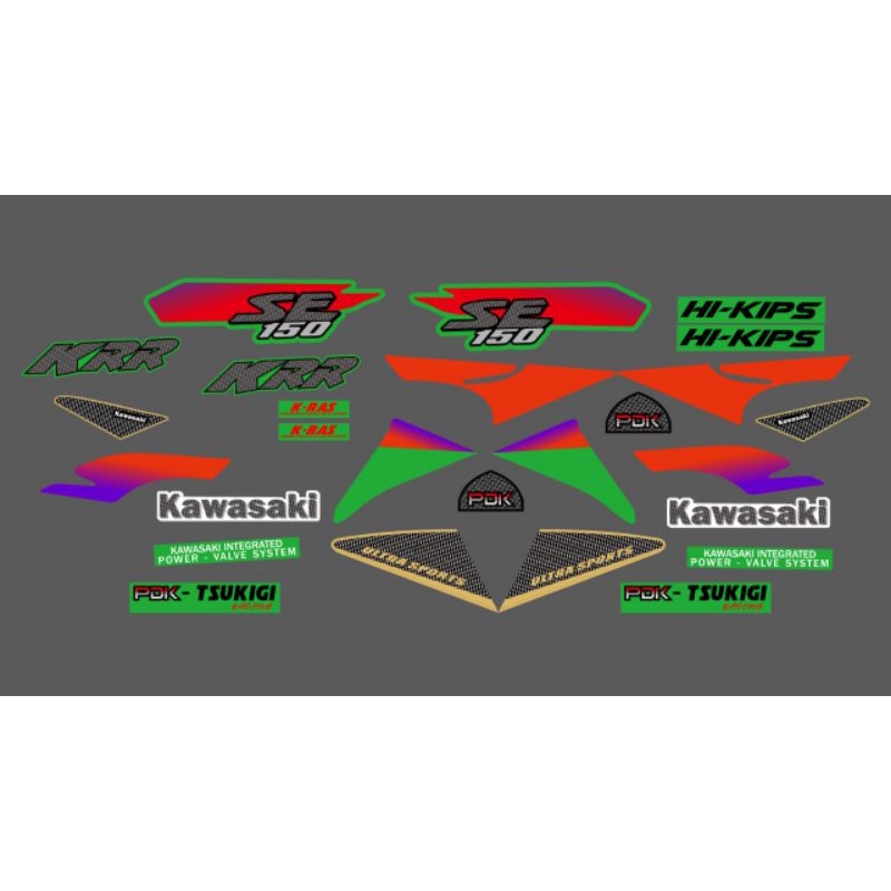 Jual STRIPING STICKER NINJA SSR SE 150 THAILAND ORIGINAL TRANSPARAN ...