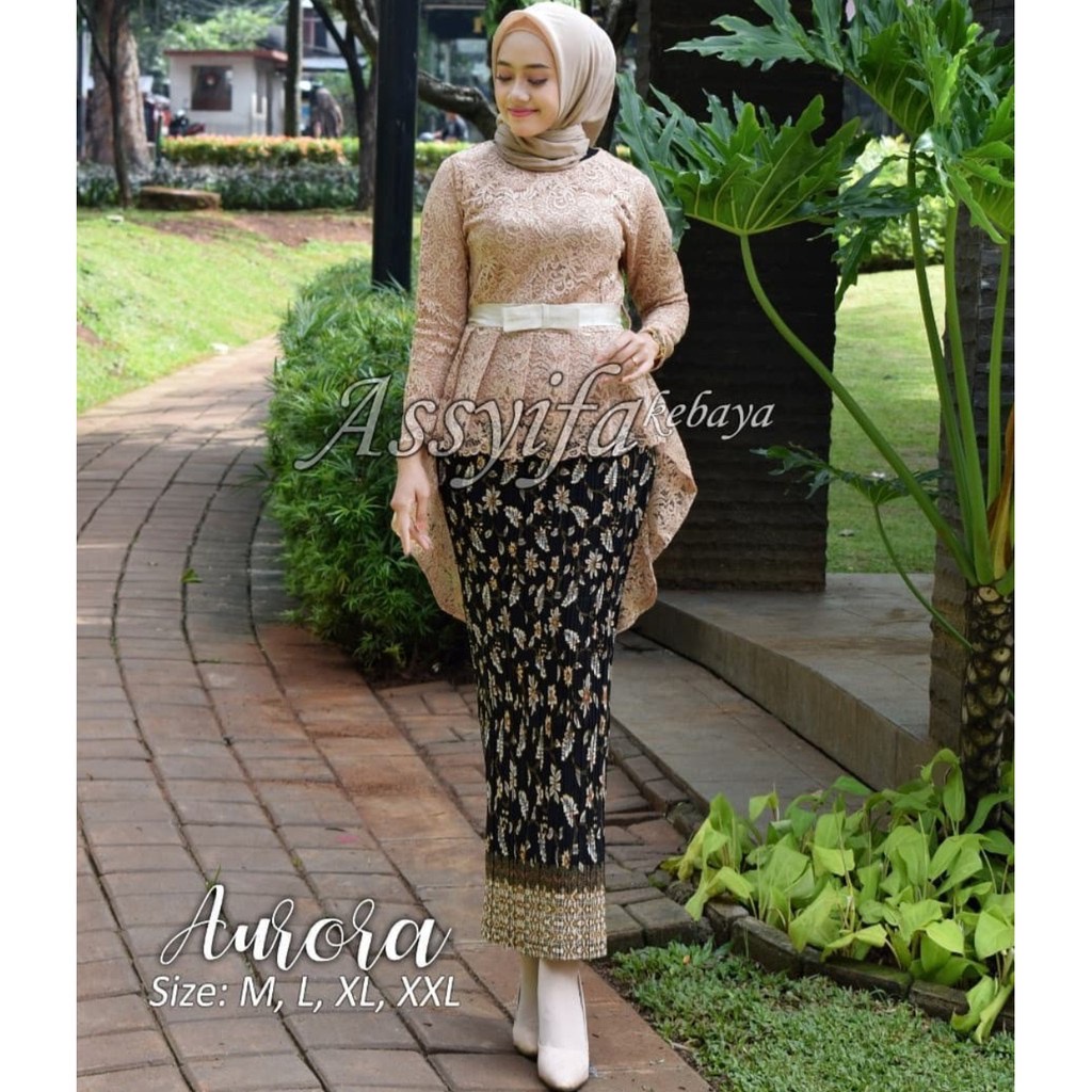Jual Setelan Set KEBAYA dan Rok Plisket Kebaya Setelan Kebaya pasangan ...