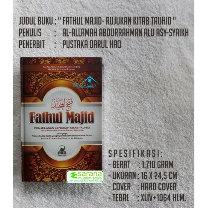 Jual Buku Fathul Majid Penjelasan Lengkap Kitab Tauhid Shopee Indonesia