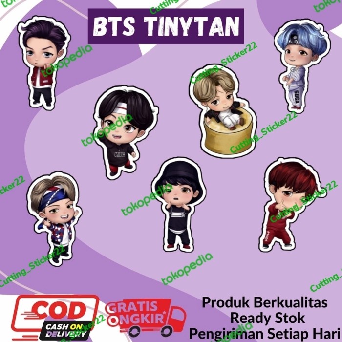 Jual COD - model 45 k Bts Kpop Tiny Tinytan Aesthetic Kartun Anime ...