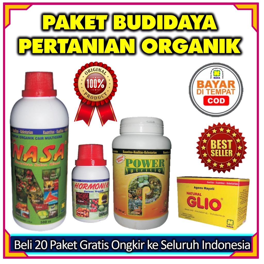 Jual Pupuk Pertanian Organik Power Nutrition Glio Poc Nasa Hormonik Original Produk Nasa Pemalan