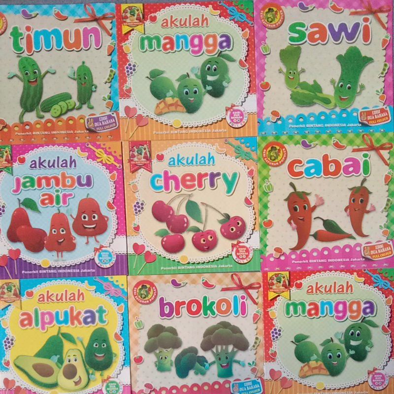 Jual kay20 - Buku cerita anak bergambar seri buah & sayur indonesia