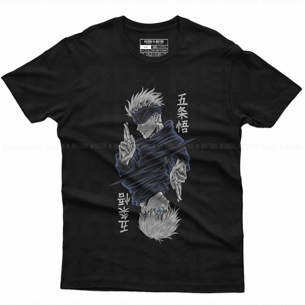 Jual Tshirt Gojo Satoru Momentum Anime Jujutsu Kaisen Kaos JJK Manga