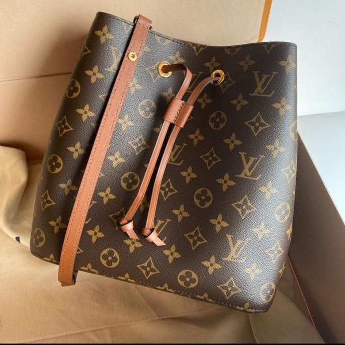 Jual Tas Louis Vuitton original - LV neonoe monogram caramel cb