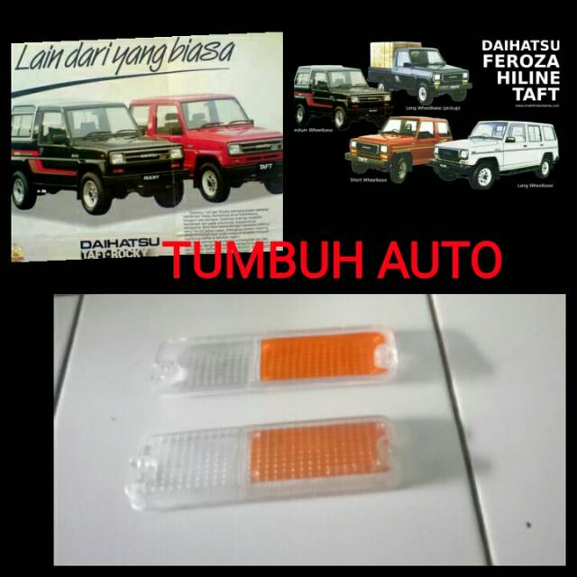 Jual Mika Bumper Bemper Kaca Sein Bahaya Depan Putih Bening Taft X