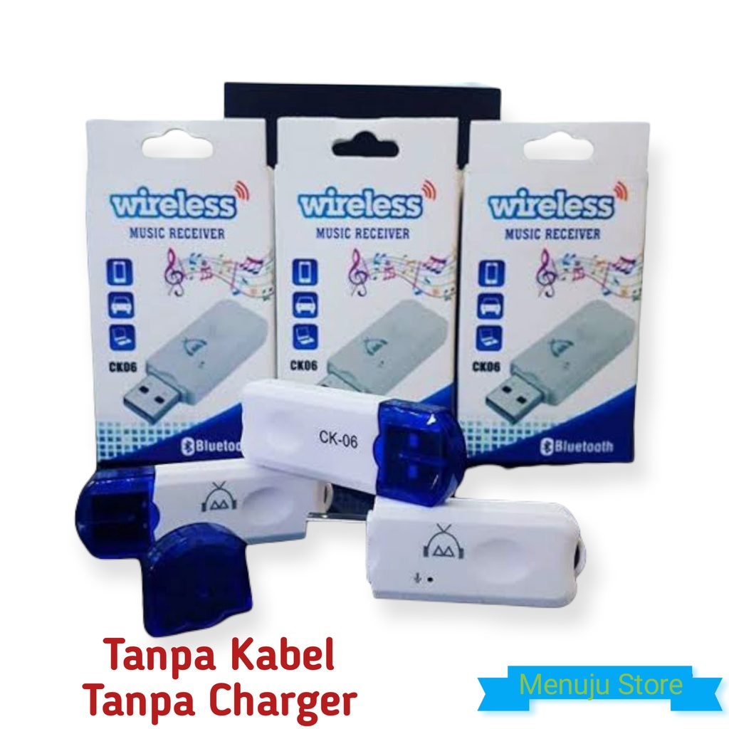Jual Audio Receiver Bluetooth Wirelles Tanpa Kabel Aux Dan Adapter