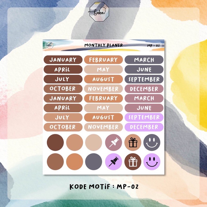 Jual Sticker Alphabet Numeric Stiker Tulisan Huruf Minggu Bulan Dot ...