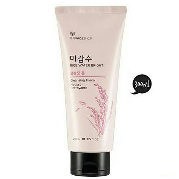 THE FACE SHOP Rice Water Bright Foam Cleanser – 300 Ml Gesichtsreiniger Mit Reisextrakt