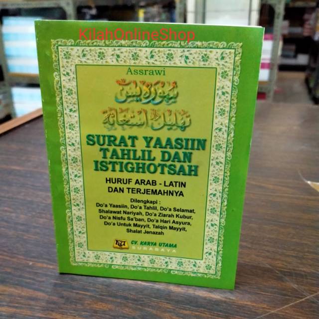 Jual Buku Surat Yasin Tahlil Dan Istighosah Huruf Arab Latin Dan