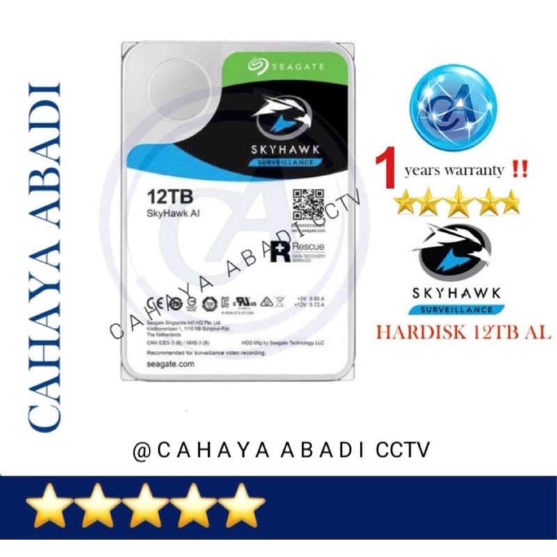 Jual Hard Disk Tb Seagate Skyhawk Hdd Tb Untuk Internal Pc Dan Cctv Shopee Indonesia