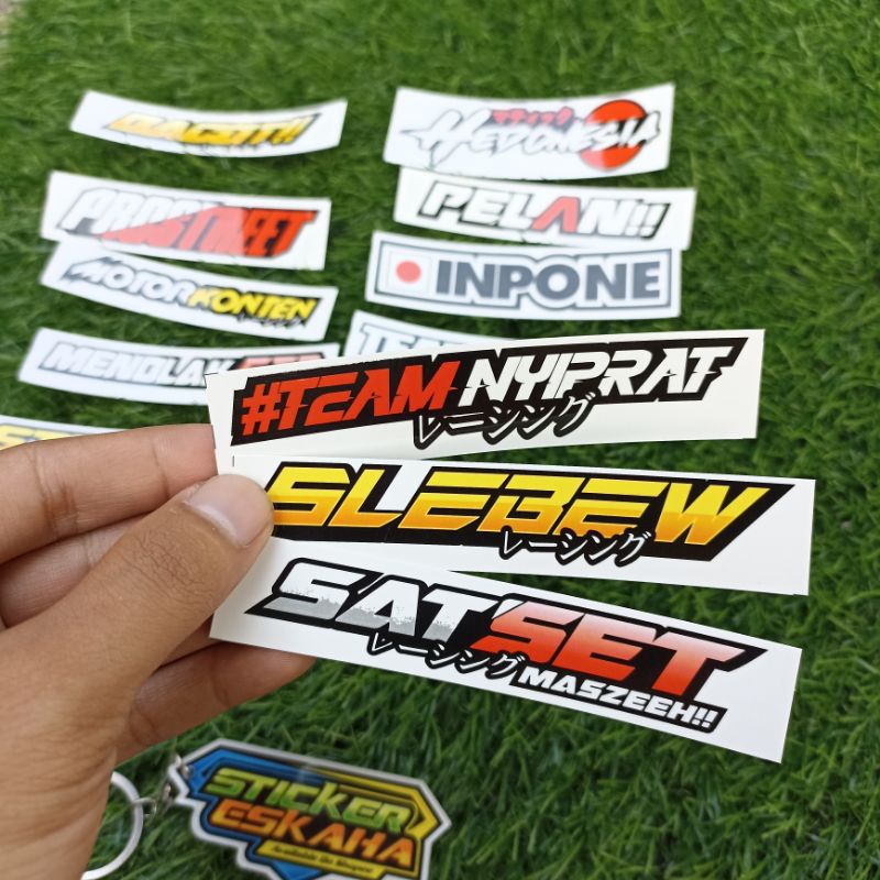 Jual Sticker Kata-kata Racing Viral | Shopee Indonesia