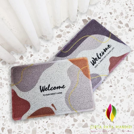 Lontime 3Pcs Bathroom Mat Set keset set lengkap untuk toilet dan kamar mandi