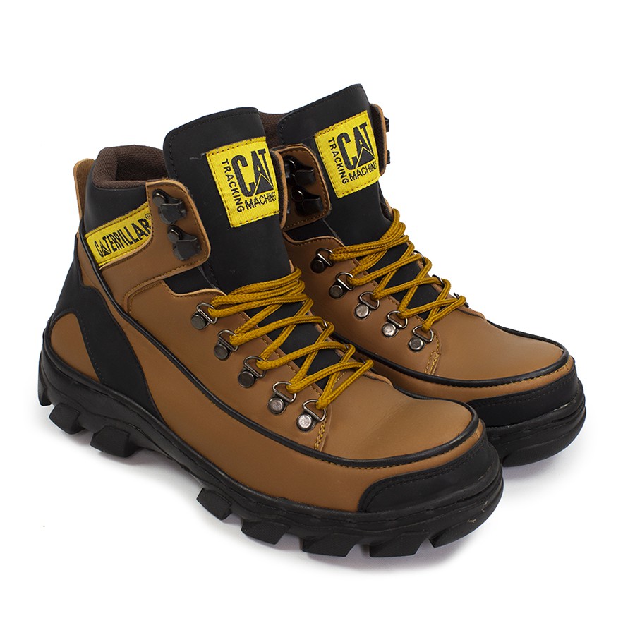 Jual COD Sepatu Bots Pria Caterpillar ARgon TAN Boots Safety