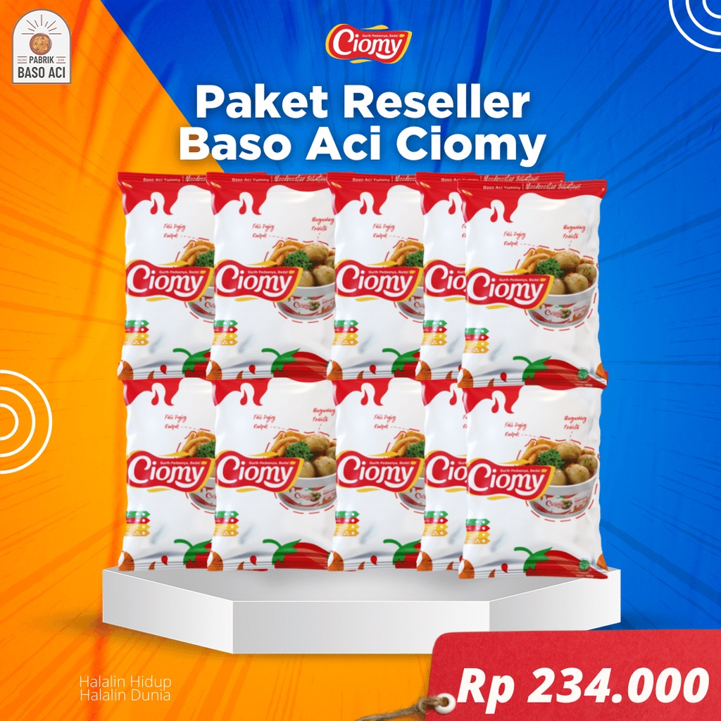 Jual Paket Bakso Aci Tanpa Msg Sintetis Bakso Aci Murah Ciomy Sachet