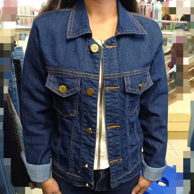 Jaket jeans blue store black