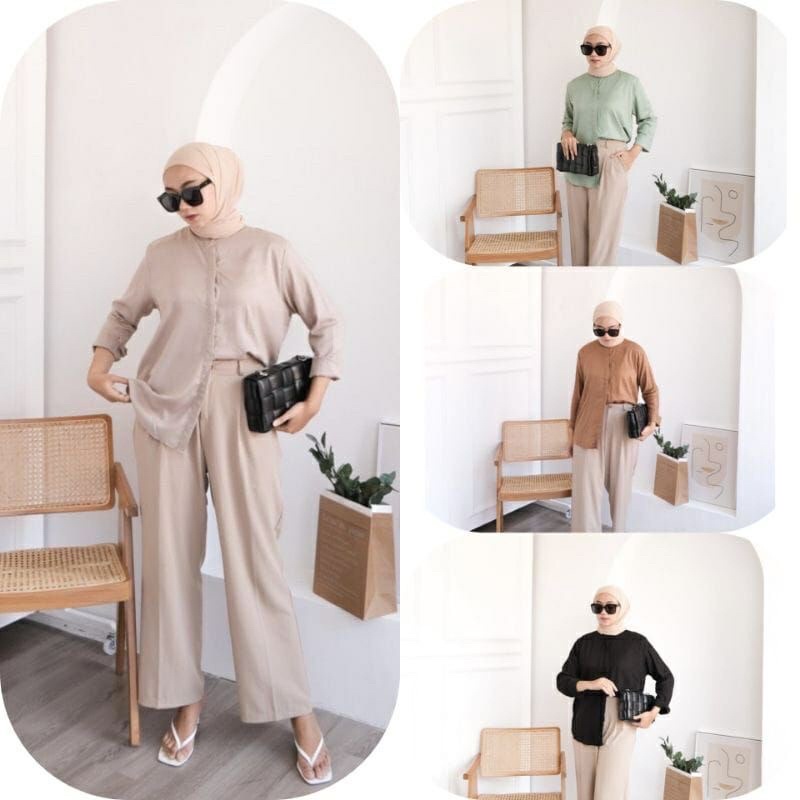 Lois Girl Big Pocket Rayon Kemeja Lengan Panjang Wanita main image 0