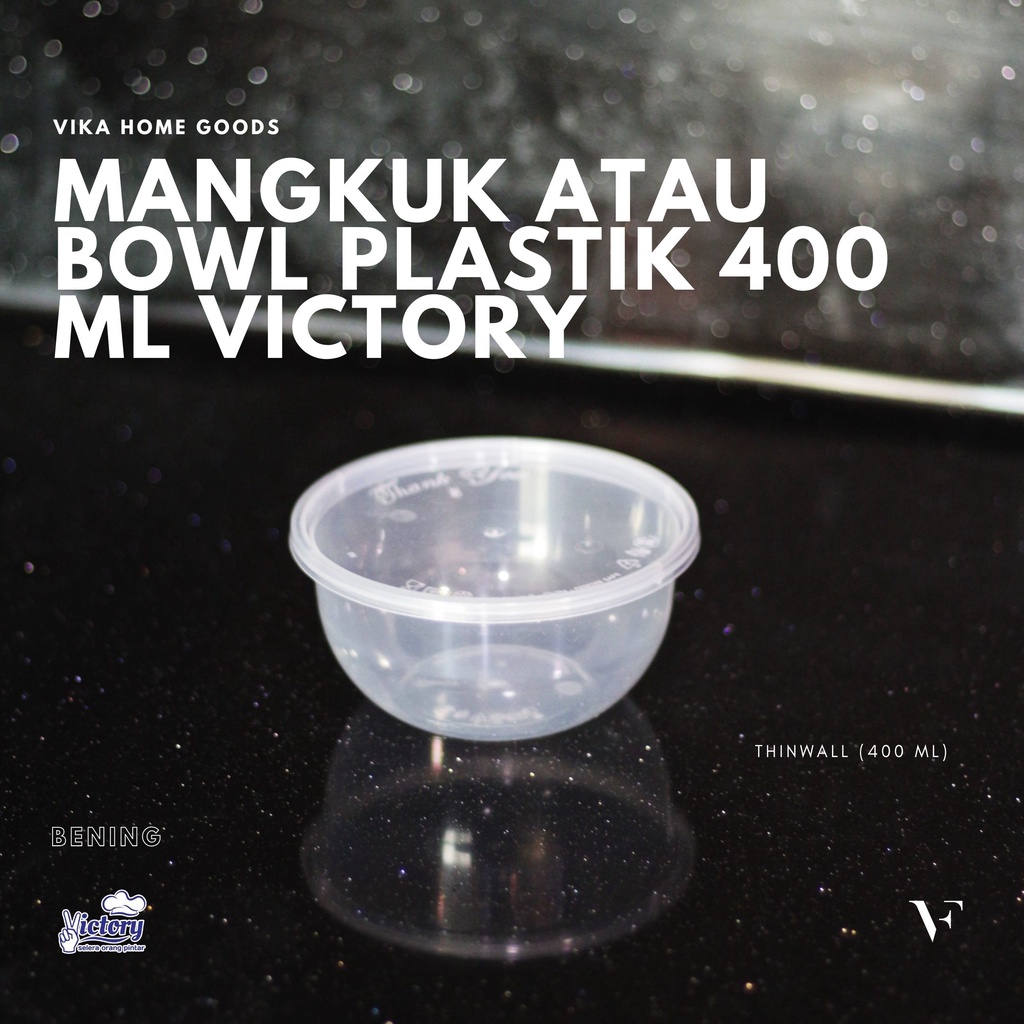 Jual Mangkuk Atau Bowl Atau Tempat Makan Plastik 400 Ml Victory