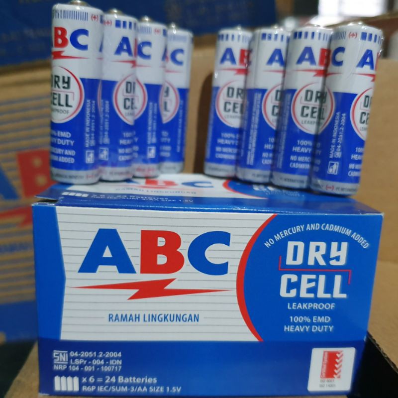 Jual BATERAI / BATTERAI / BATTERY / BATRE ABC BIRU AA HARGA SPESIAL ...
