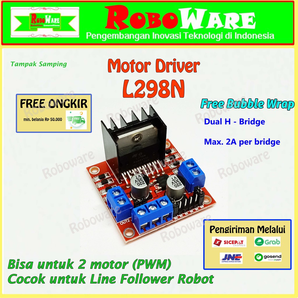 Jual L298N Modul Motor Driver Dual H Bridge Arduino L298 | Shopee Indonesia