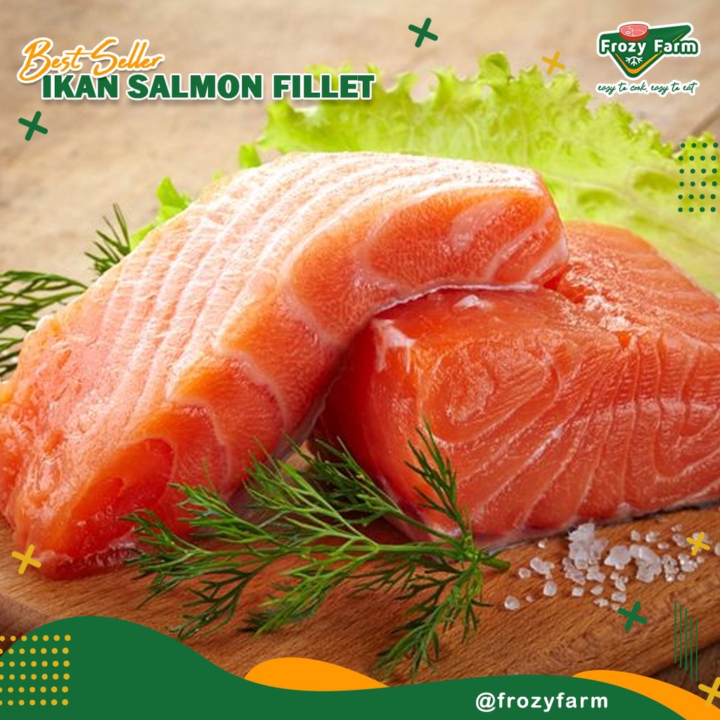 Jual Salmon Fillet 240 Gram / Norwegian Salmon Premium Fillet Fresh