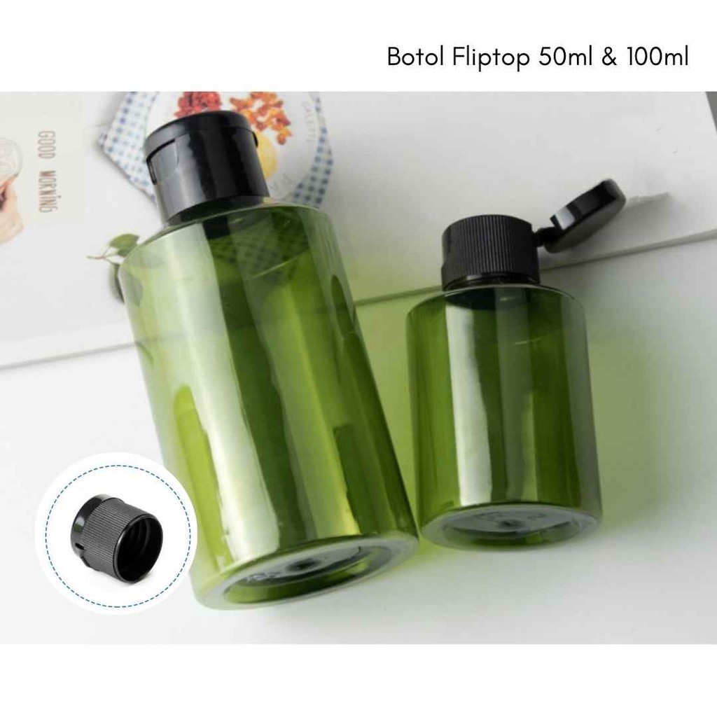 Jual Botol FLIPTOP 100ml Botol Serbaguna Wadah Lotion Hand Body Body ...