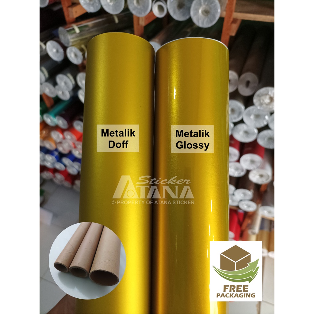 Jual Skotlet Kuning Metalik Doff Glossy Scotlet Emas Gold Dop Gloss