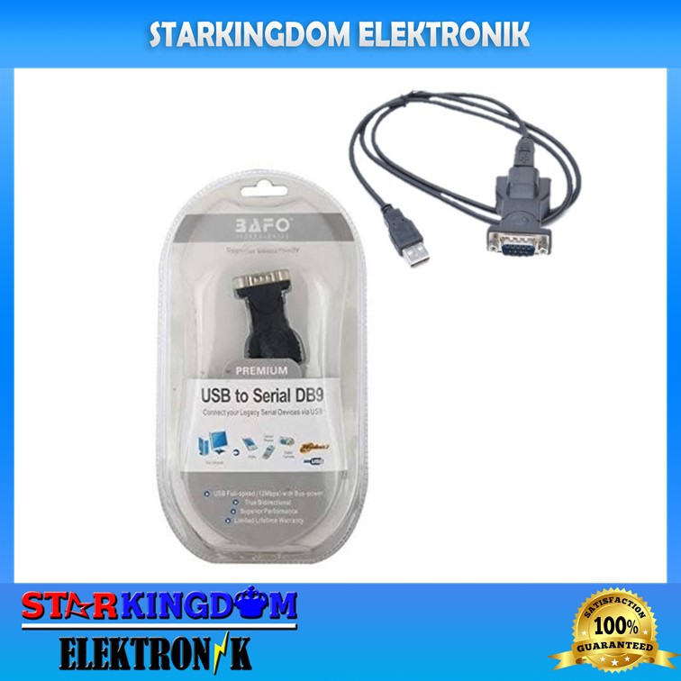 Jual Bafo Premium Kabel USB to Serial DB9 RS232 Male Converter Cable