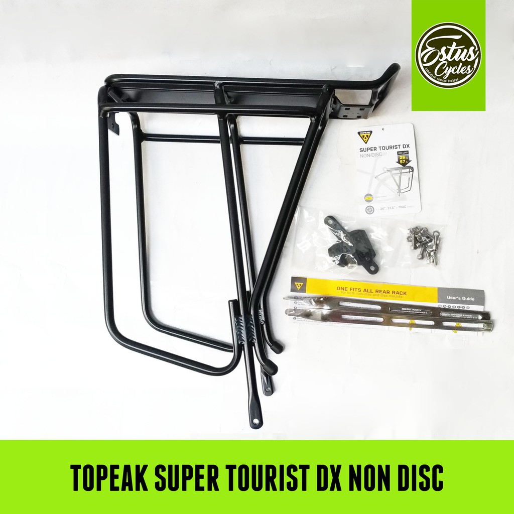 Jual Rak Bagasi Sepeda Topeak Super Tourist DX Non Disc Pannier Belakang Touring Estus Cycles Shopee Indonesia