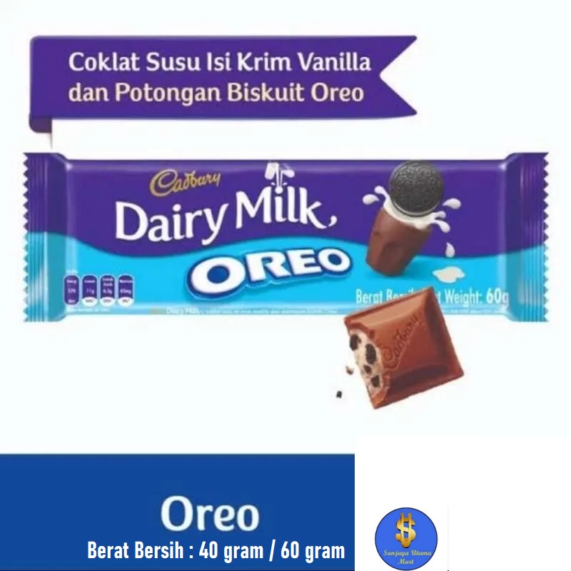 Jual Cadbury Diary Milk with Oreo 40g/60g | Shopee Indonesia