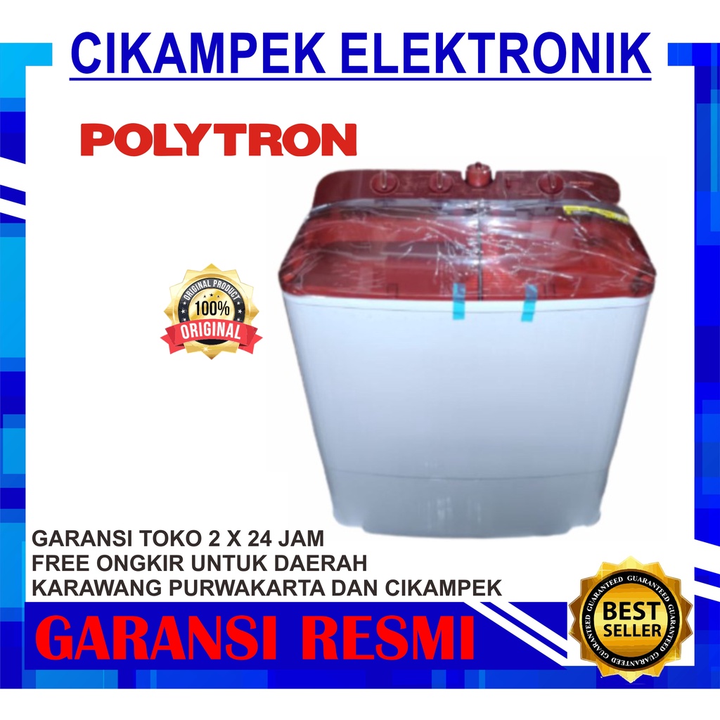 Jual MESIN CUCI POLYTRON PWM 9572 N 9.5KG 2 TABUNG PWM9572N 9.5 KG ...