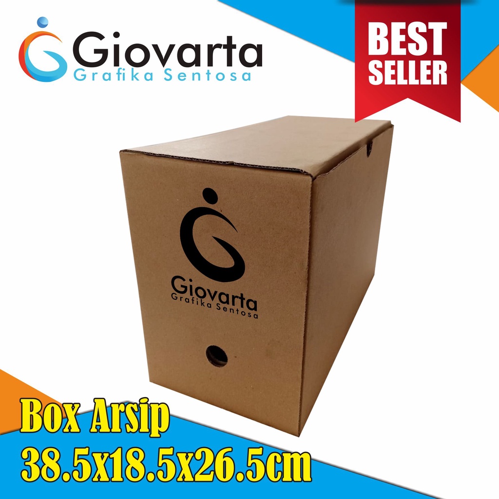 Jual KARDUS ARSIP BOX FILE BOX FILE 18.5x38.5x26.5CM / Custom / Free ...