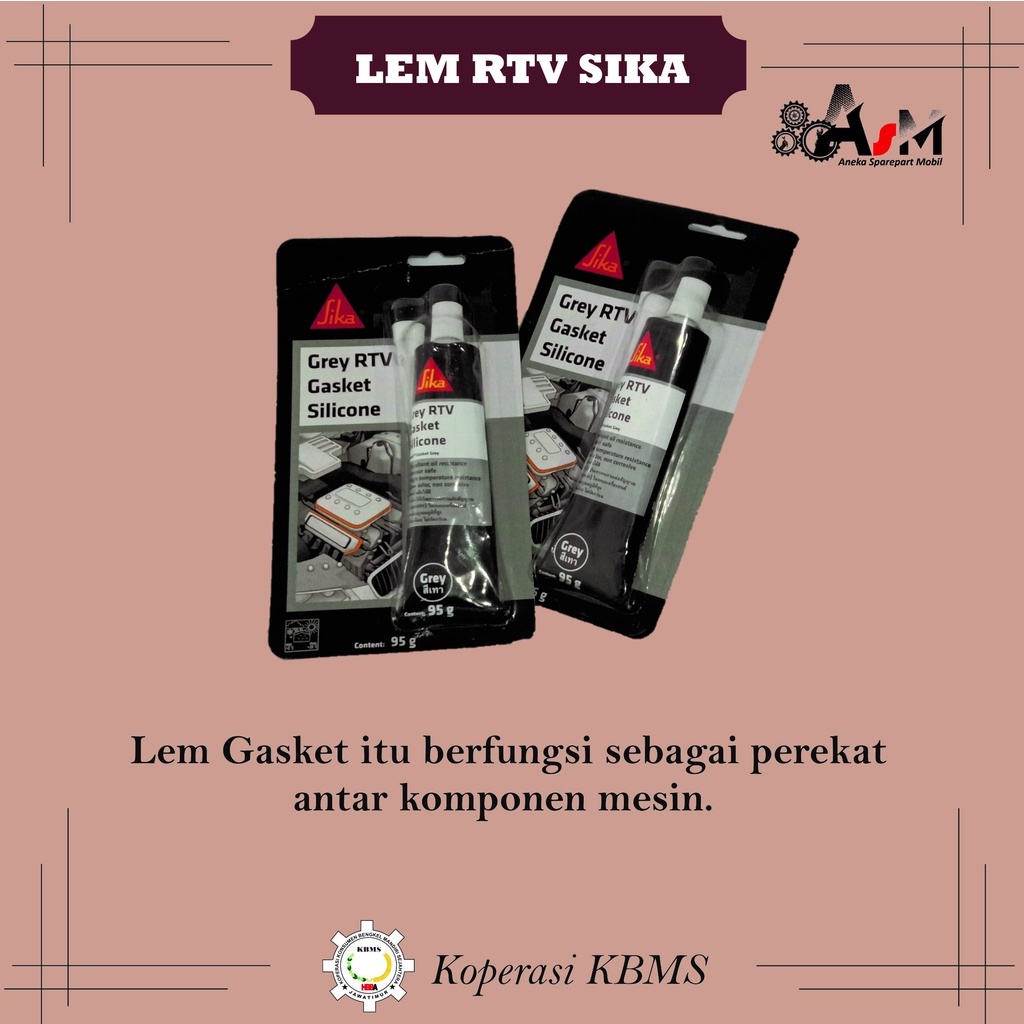 Jual Lem RTV Gasket Silicone (Merek sika) | Shopee Indonesia