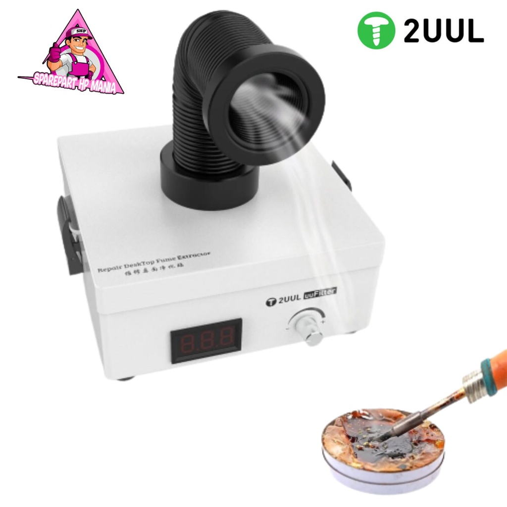 2UUL Fume Extractor Sktop Löten Rauch Reiniger Rauch Reinigung Fume Extractor Luft Reiniger Filter Für Schweißen Absorbieren