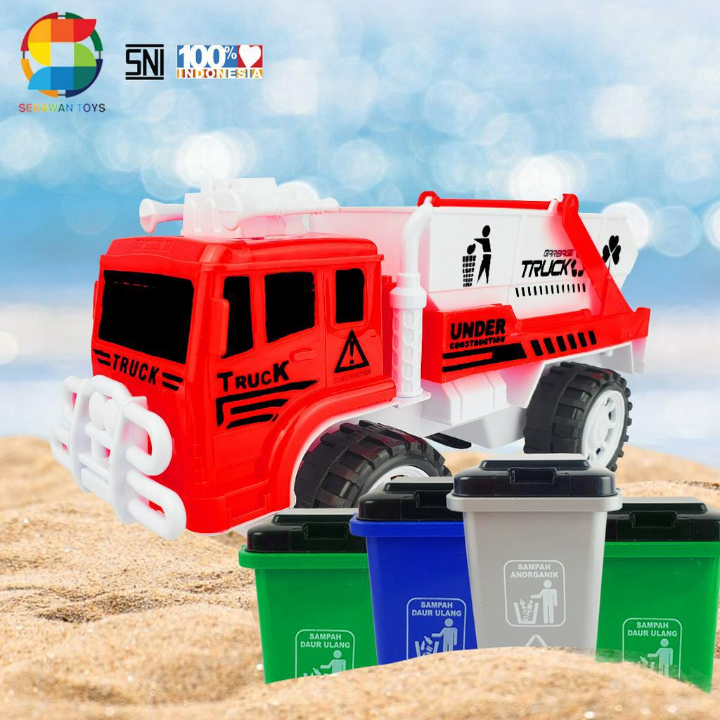 Jual Mainan Anak Truk Pengangkut Sampah/ Truck Compactor Toys AK16 JSP