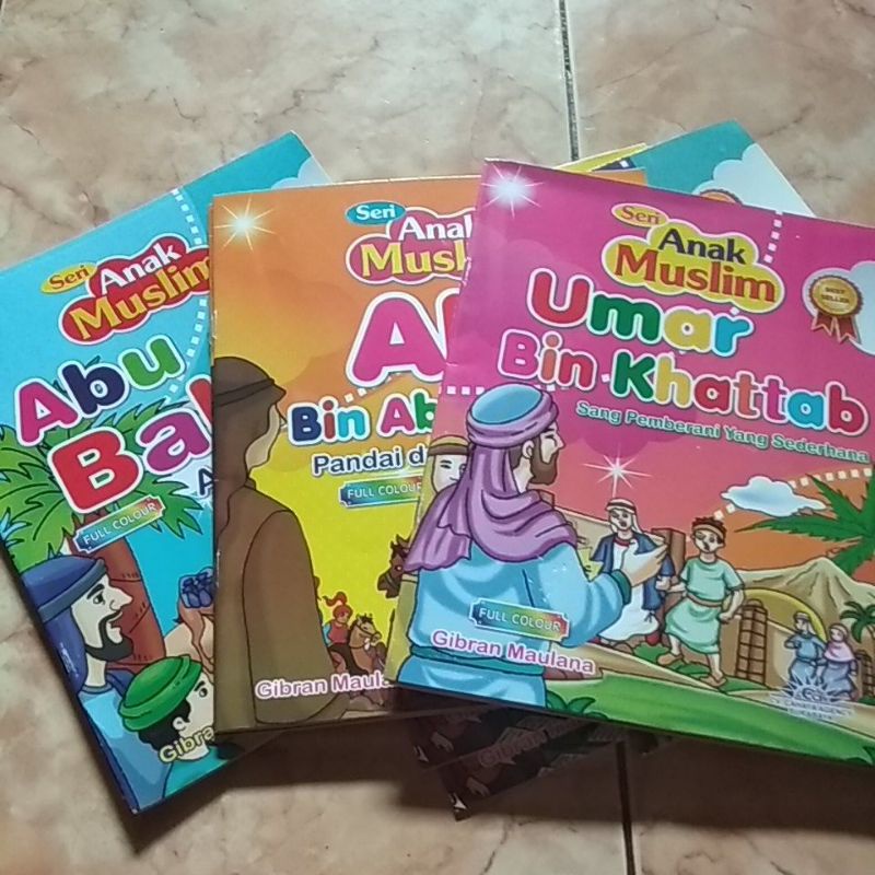 Jual Cerita Anak 1set 3 Buku Seri Anak Muslim Abu Bakar Ali Bin Abi ...