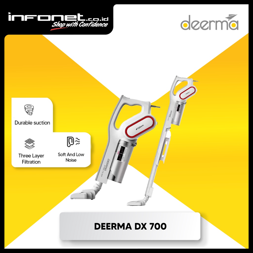 Jual Deerma DX700 2-In-1 Handheld Vacuum Cleaner home penyedot debu ...