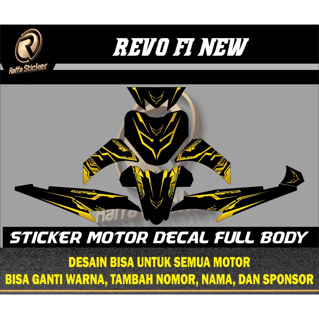 Jual Decal Revo Fi New Decal Revo Fit Decal Motor Revo Fi New Decal