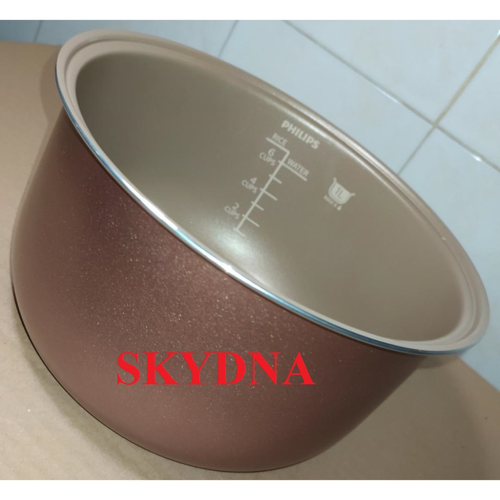 Jual Philips Inner pot Panci Rice cooker 1 Liter HD3116, HD3126, HD3030 ...