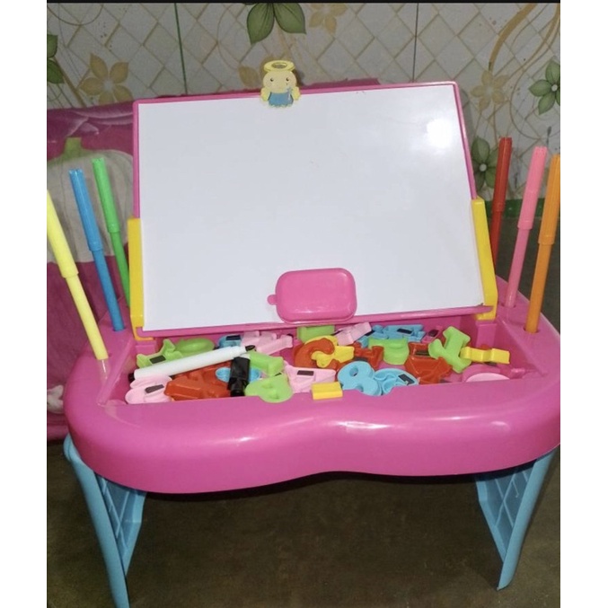 Jual Mainan Meja Learning Papan Tulis Drawing Magnetic Table Game Board ...