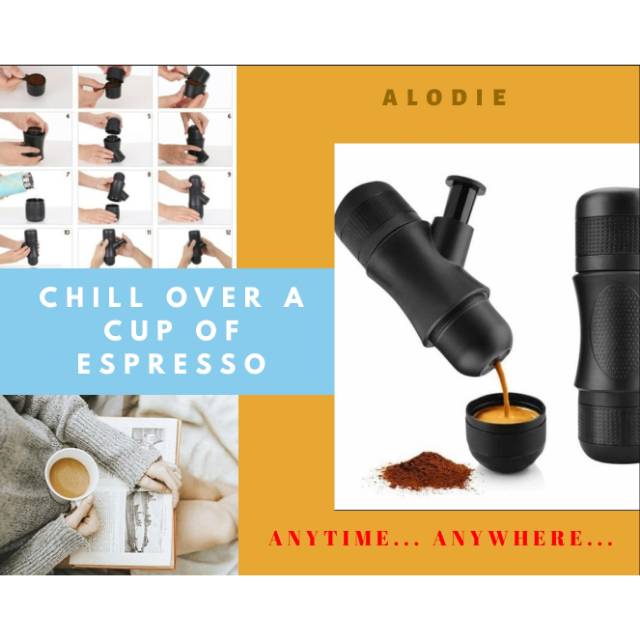 Jual Mesin mini espresso maker portable minipresso espressor machine