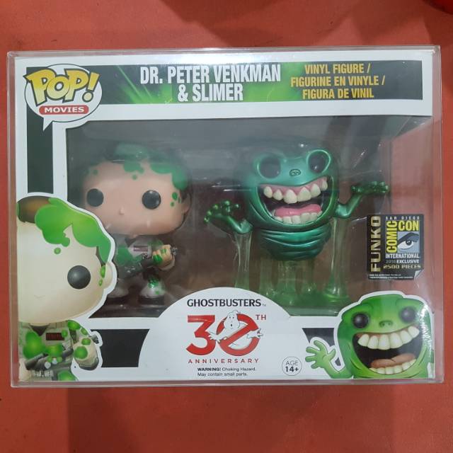 Funko Pop! The Real Ghostbusters – Dr. Peter Venkman Avec Slimer – Figurine Vinyle 9,5 Cm – Collection