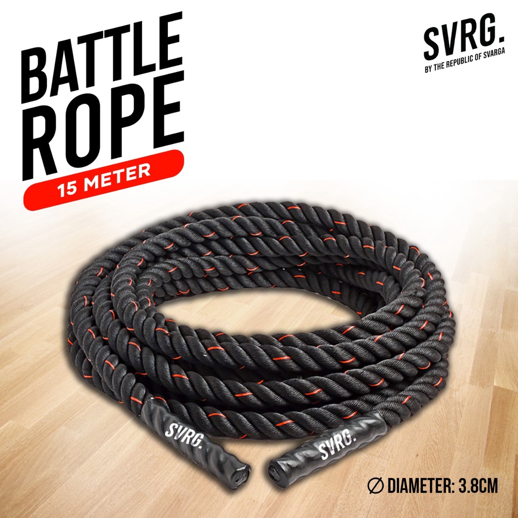 Jual SVRG Battle Rope | Battling Ropes | Crossfit | Calisthenic | 9M ...