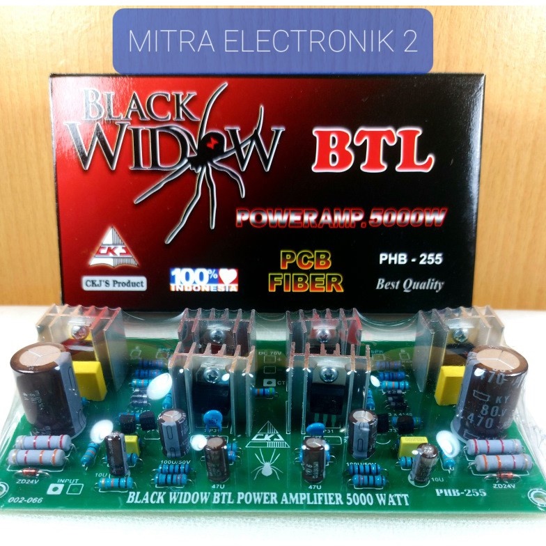 Jual Kit BTL DRIVER AMPLIFIER 5000W MONO BLACK WINDOWS CKJ PHB 255 ...