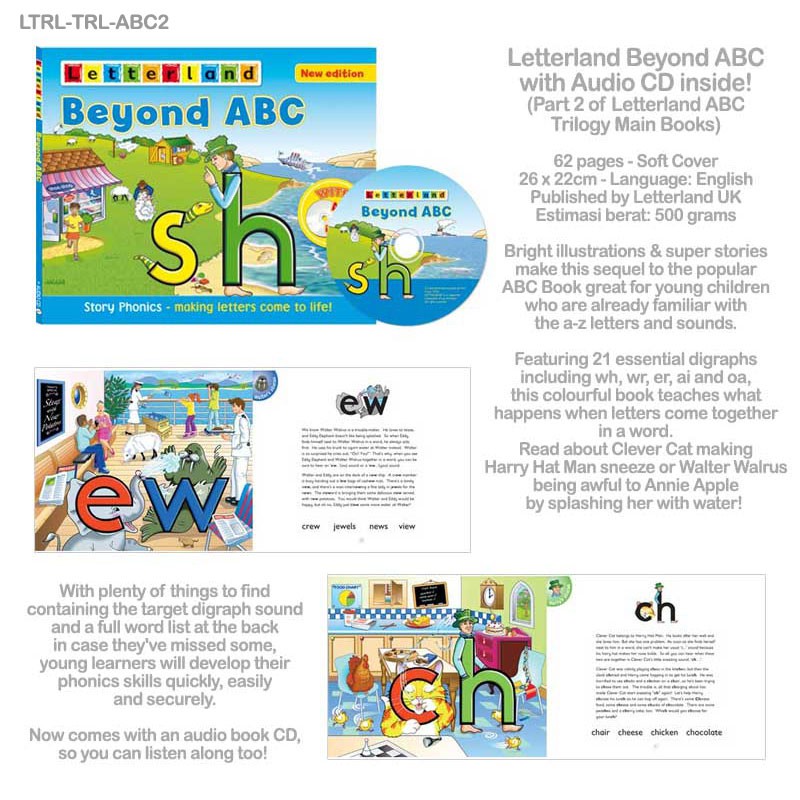 Jual Letterland Beyond ABC with Audio CD inside! (Part 2 of Letterland ...