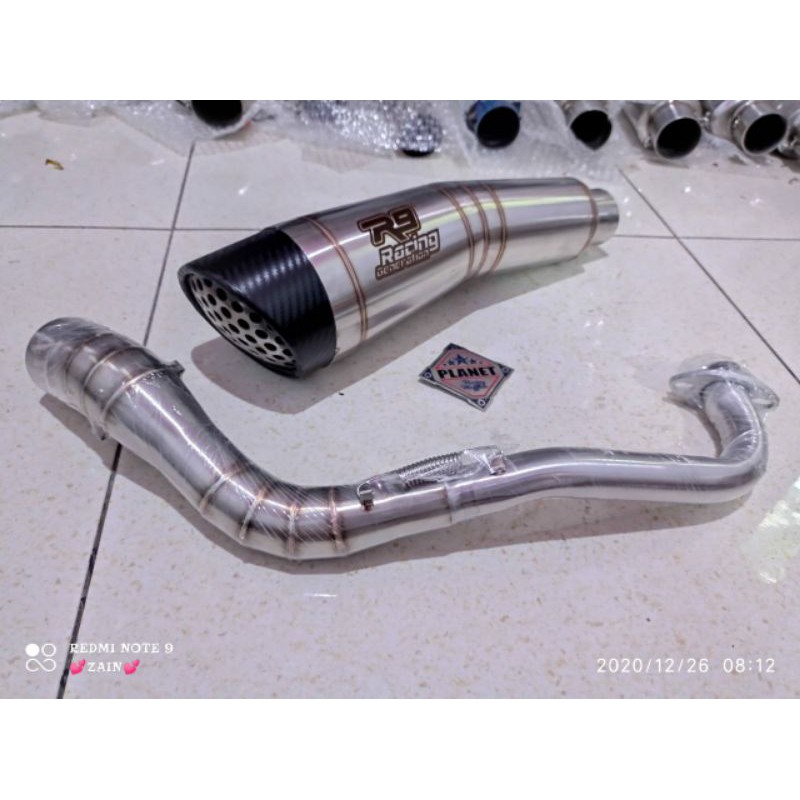 Jual knalpot r9 h2 untuk nmax pcx aerox adv beat vario 110 125 150 ...