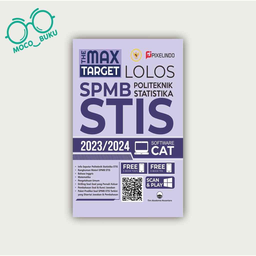 Jual Buku The Max Target Lolos SPMB Politeknik Statistika STIS 2023/ ...