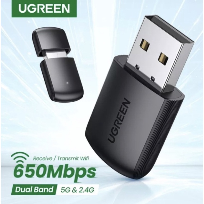 Jual Ugreen Wifi Adapter Mbps Dual Band Usb Wifi For Pc Shopee Indonesia